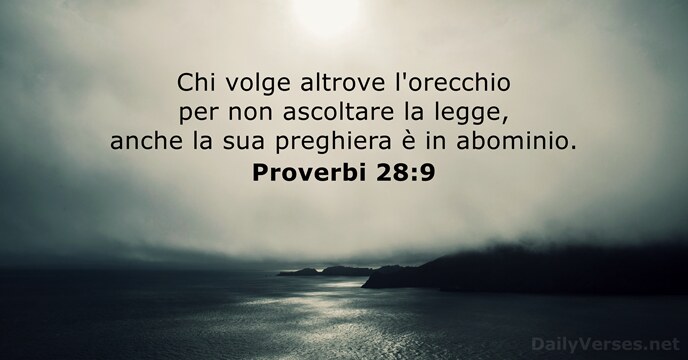 Proverbi 28:9