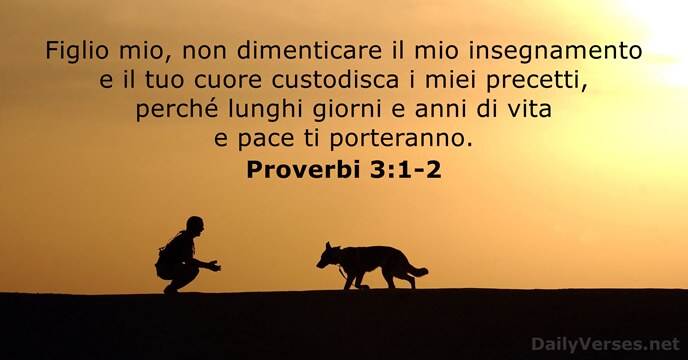 Proverbi 3:1-2