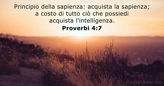 Proverbi 4:7