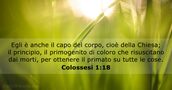 Colossesi 1:18