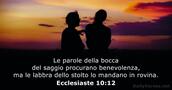 Ecclesiaste 10:12