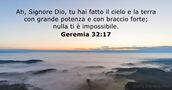 Geremia 32:17