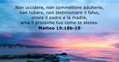 Matteo 19:18b-19