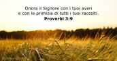 Proverbi 3:9
