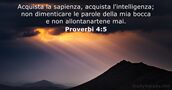 Proverbi 4:5