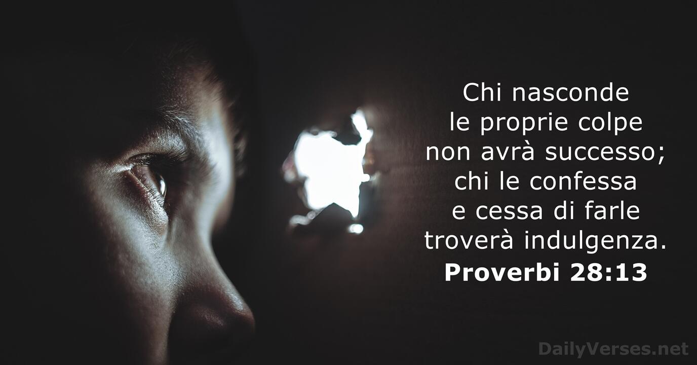 Proverbi 28:13 - Versetto della Bibbia 