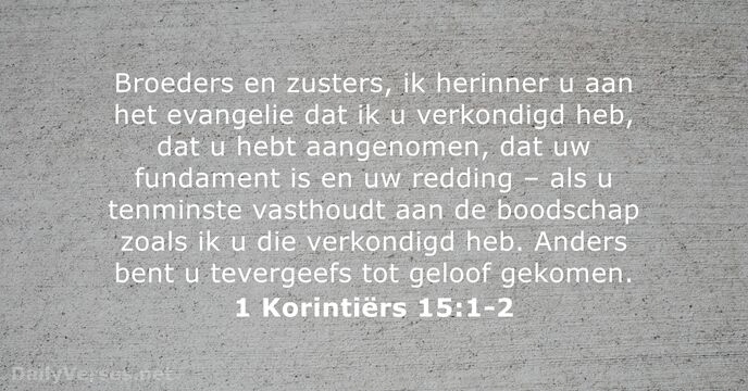 1-korintiers 15:1-2
