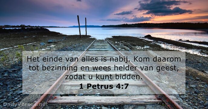 1 Petrus 4:7