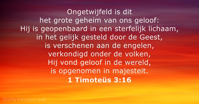 1 Timoteüs 3:16