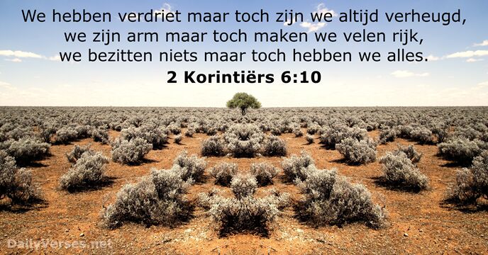 2 Korintiërs 6:10