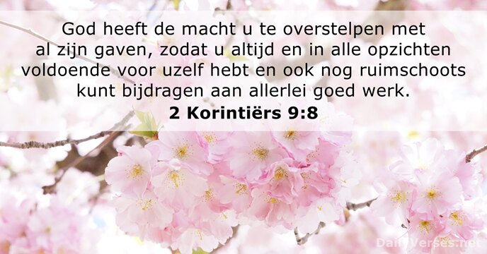 2 Korintiërs 9:8