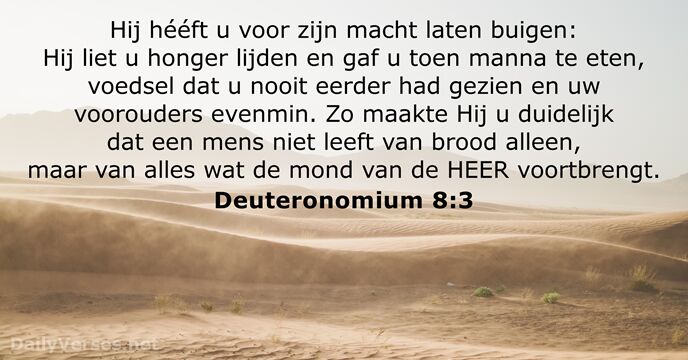 Deuteronomium 8:3