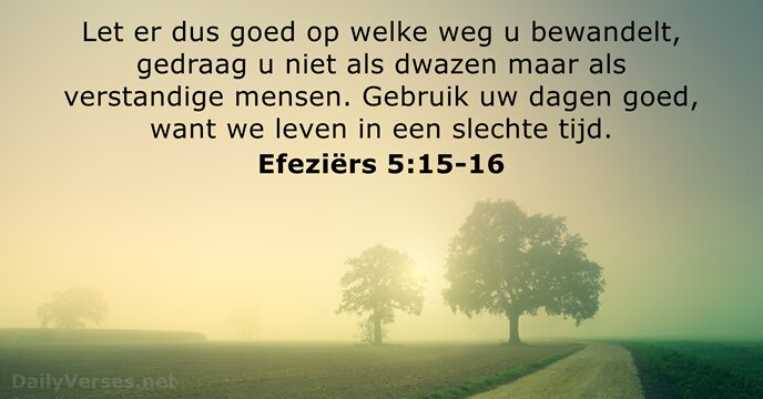 efeziers 5:15-16
