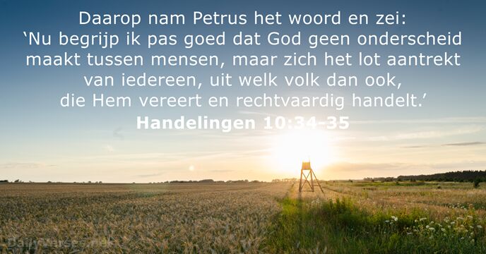 Handelingen 10:34-35