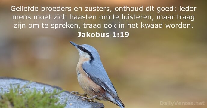 jakobus 1:19