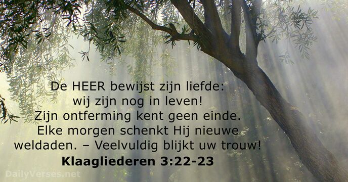 Klaagliederen 3:22-23