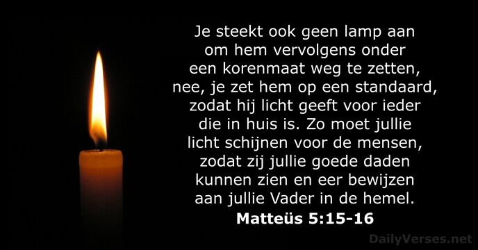 Matteüs 5:15-16