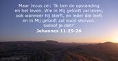 johannes 11:25-26