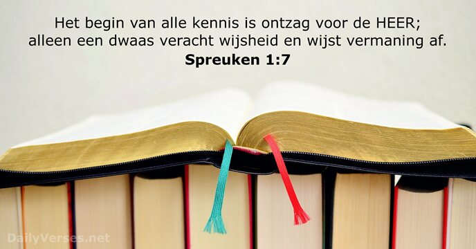 Spreuken 1:7