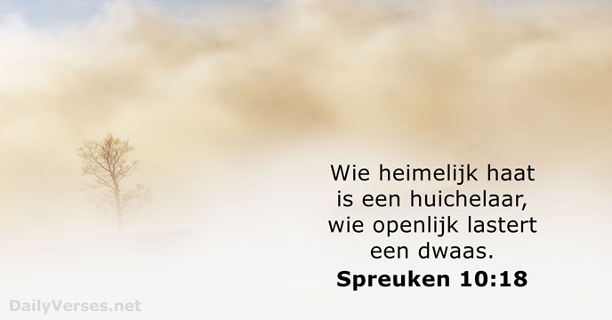 spreuken 10:18