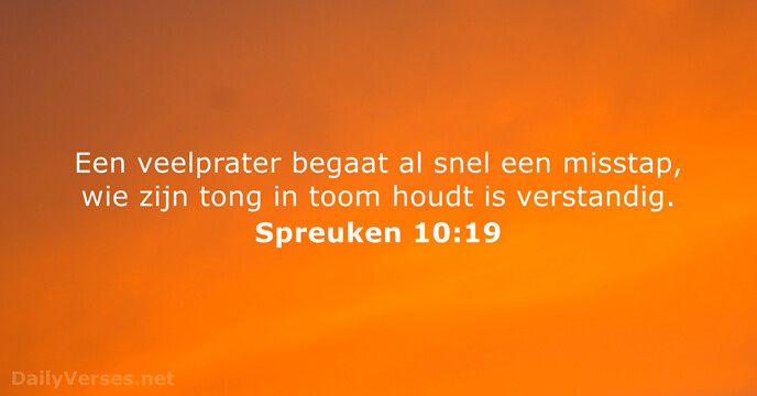 spreuken 10:19