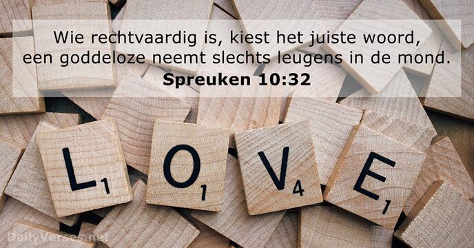 Spreuken 10:32
