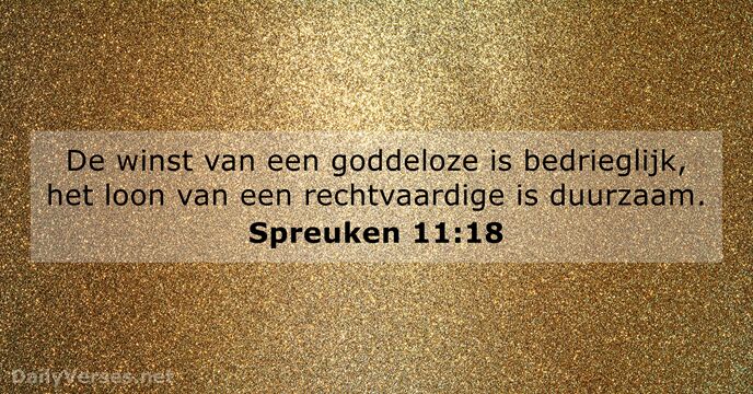 spreuken 11:18