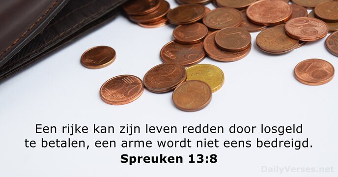 spreuken 13:8