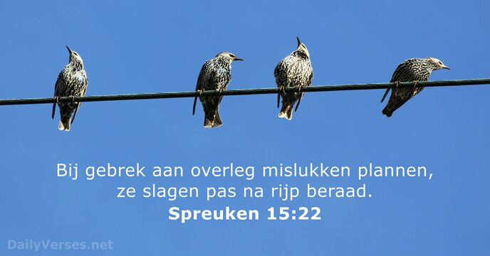 spreuken 15:22