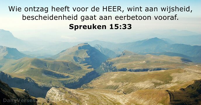 spreuken 15:33