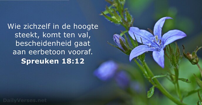 Spreuken 18:12