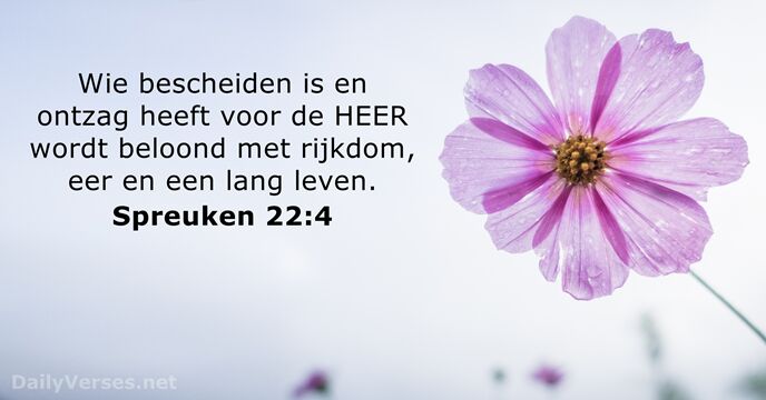 spreuken 22:4