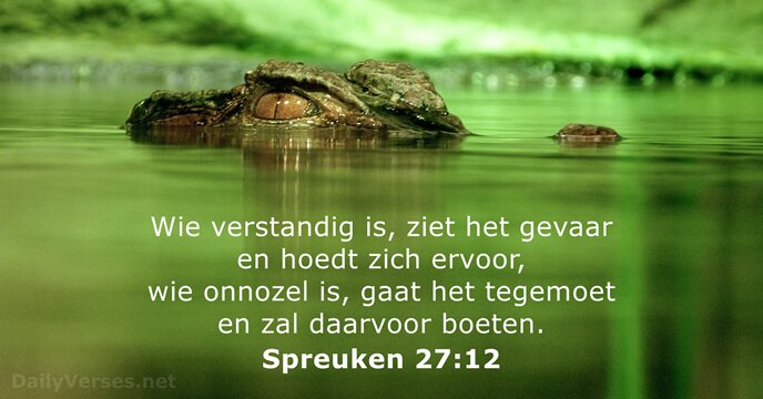spreuken 27:12