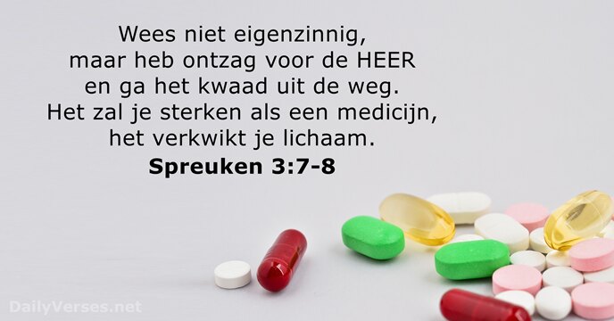 spreuken 3:7-8