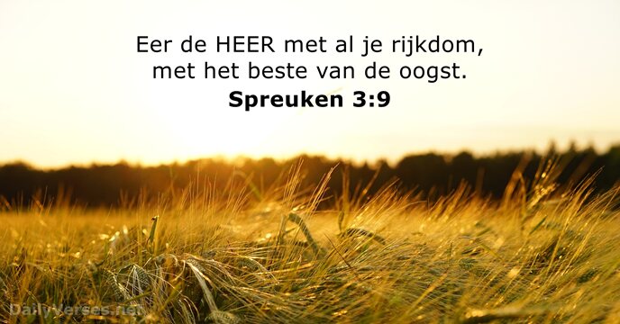 Spreuken 3:9