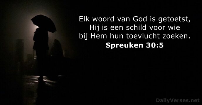 Spreuken 30:5