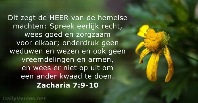 zacharia 7:9-10