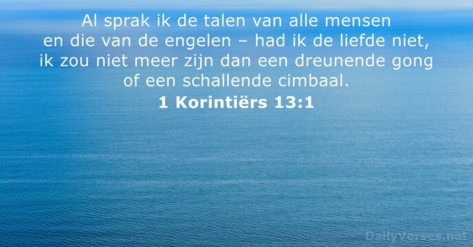 1 Korintiërs 13:1