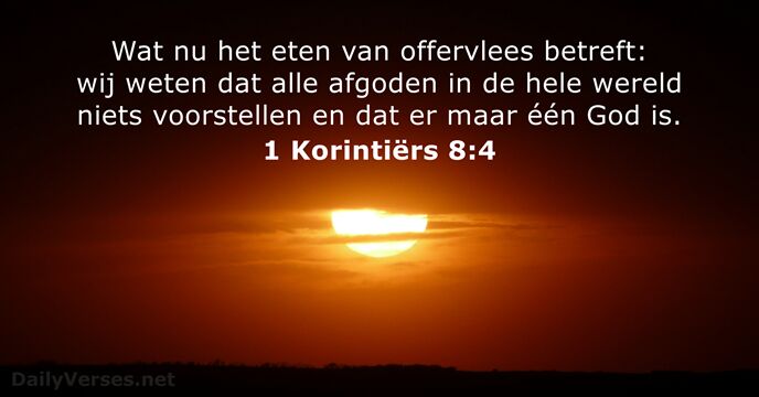 1 Korintiërs 8:4