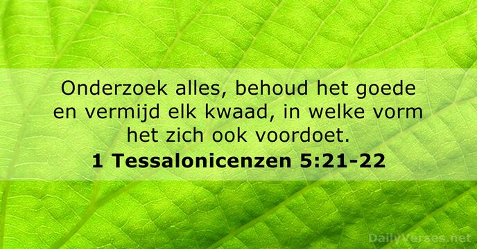 1 Tessalonicenzen 5:21-22