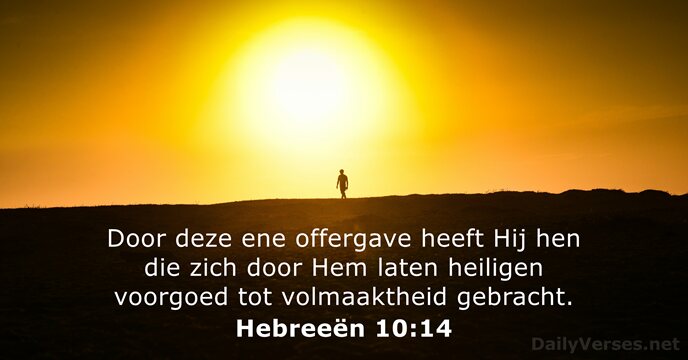Hebreeën 10:14