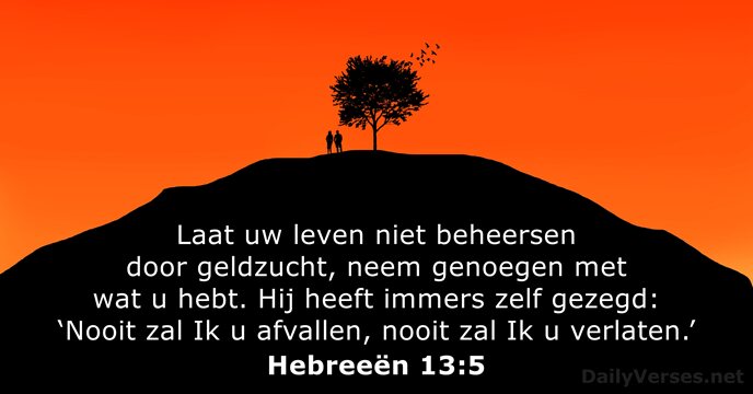 Hebreeën 13:5