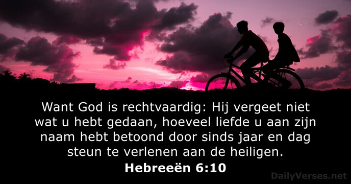 Hebreeën 6:10