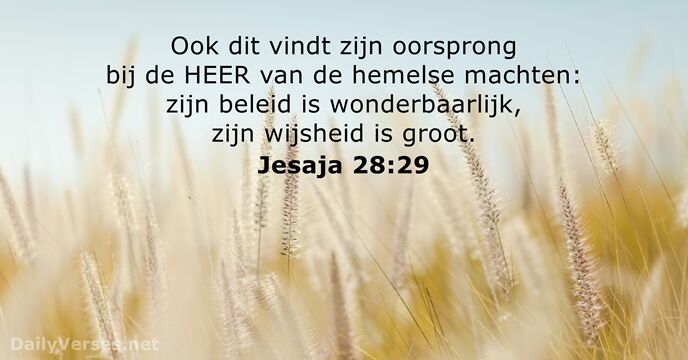 Jesaja 28:29