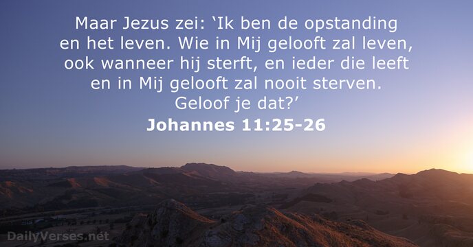 Johannes 11:25-26