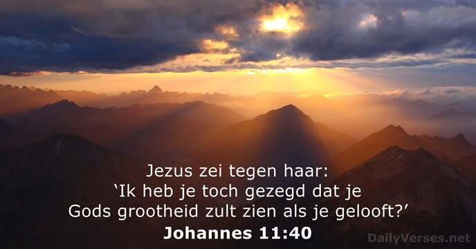 Johannes 11:40