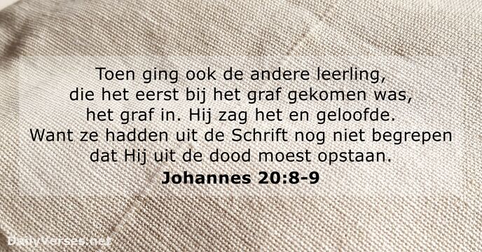 Johannes 20:8-9