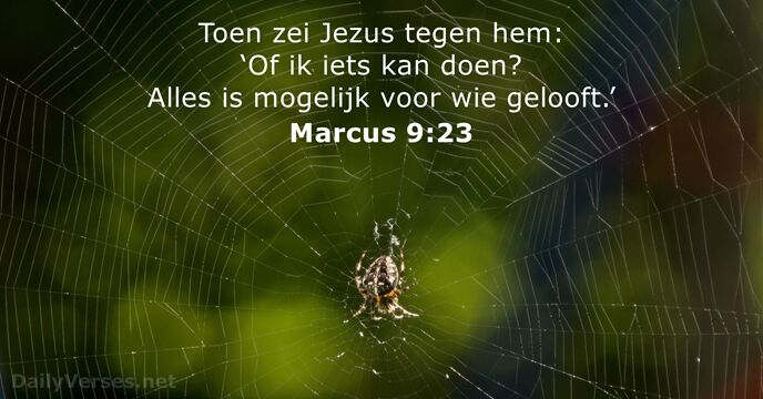Toen zei Jezus tegen hem: ‘Of Ik iets kan doen? Alles is… Marcus 9:23