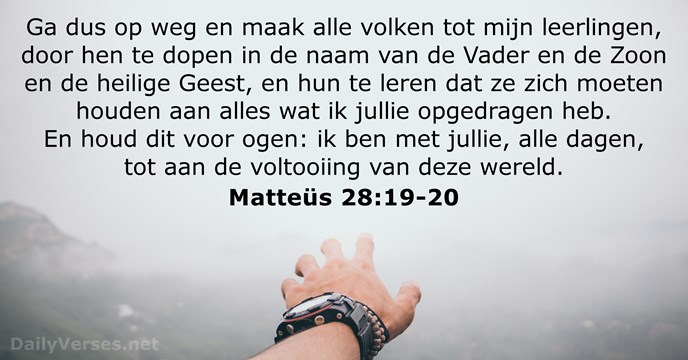 Matteüs 28:19-20