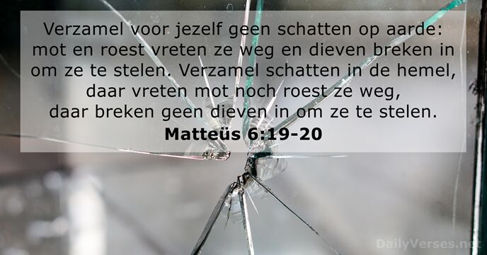 Matteüs 6:19-20